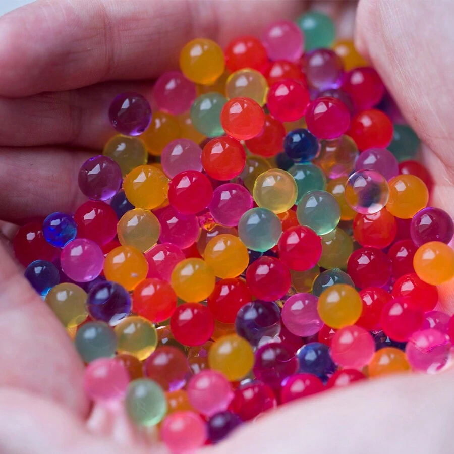 Water Beads, 32000 Pcs, Rainbow Mix, Non Toxic, Water Gel Beads For