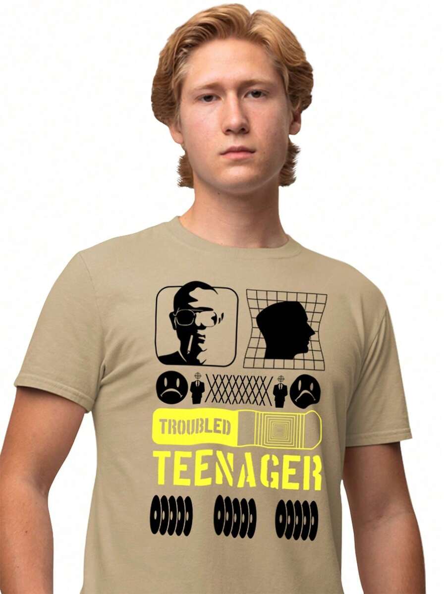 Camisa Camiseta Genuine Grit Masculina Estampada Algodão 30.1 Troubled Teenager