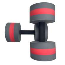 2 pièces Haltères EVA pour l'eau, haltères en mousse pour l'aquafitness, équipement de fitness aquatique, équipement d'entraînement de force pour adultes, barres de natation pour exercices aquatiques et yoga, accessoires de plage, accessoires de piscine
