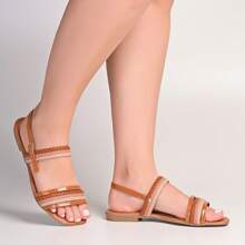 Women Flat Sandals - Lạc đà - Xem 1