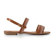 Women Flat Sandals - Lạc đà - Xem 3