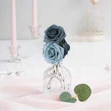 Artificial Flower Roses, 7/12/17/22/27pcs Real Touch Fake Foam Roses For Valentine's Day DIY Bouquets Wedding Party Baby Shower Home Decorations, Valentine Day, Gift Gifts Birthday Graduation