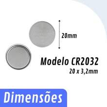 Baterias Pilha CR2032 3V Elgin Moeda 1 Cartela Original Alta Durabilidade Ótima Qualidade Longa Duração KL-200 - CR2032 - Visão 6