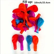 20 个 10 英寸霓虹灯荧光气球，彩色夜灯派对气球，圣诞节 - 混色 - 查看 2