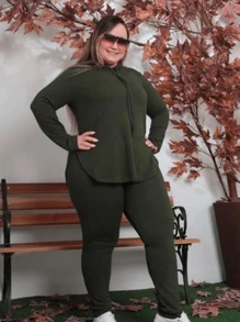 Conjunto Lãnzinha  Plu Size  2 peças  G1 G2