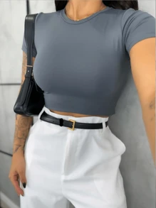 Women Tops - Dark Grey - View 1