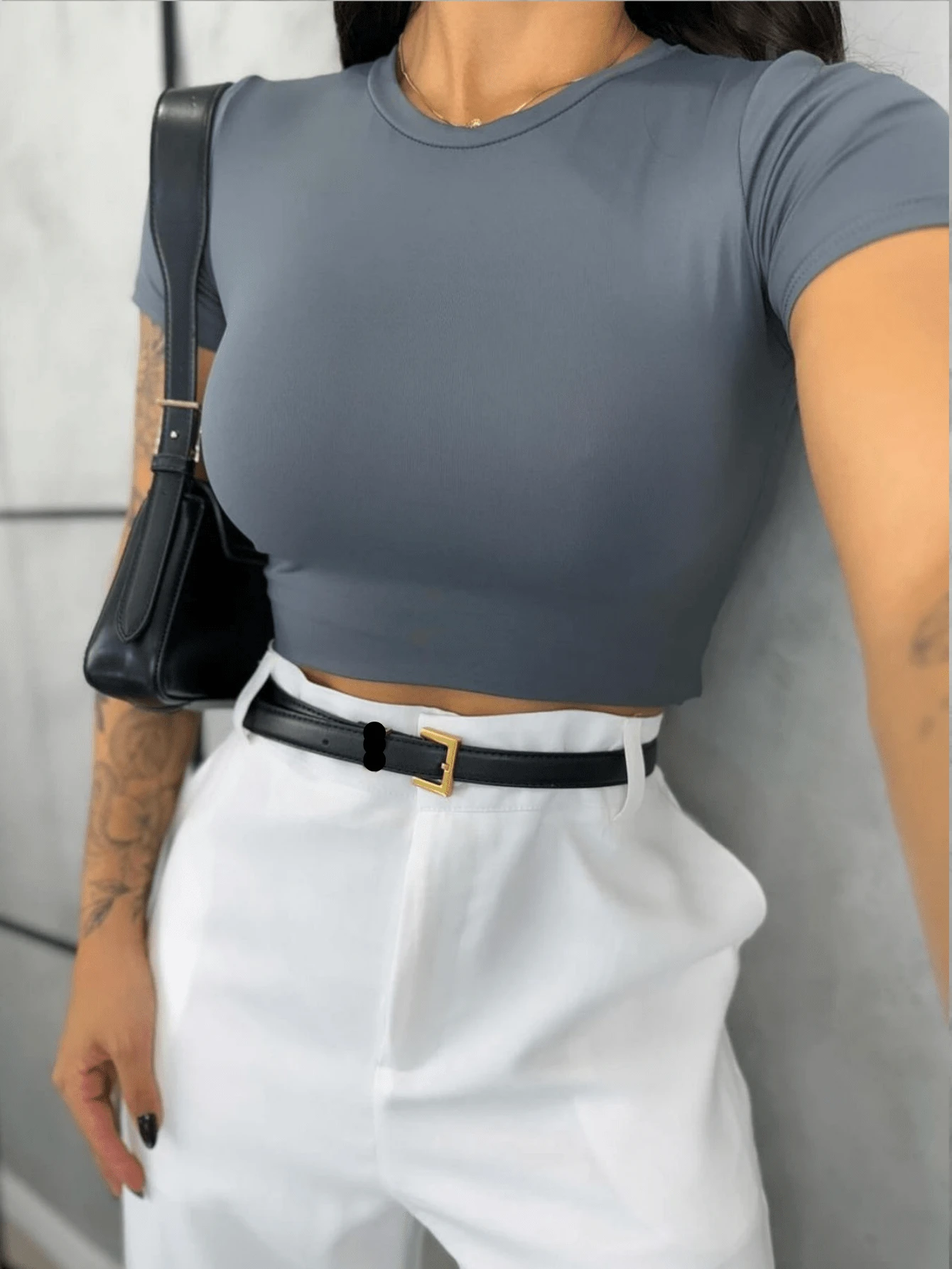 Women Tops - Dark Grey - View 1