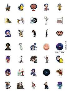 53pcs Cartoon Stickers For Phone, Laptop, Luggage, Car, Skateboard, Personalized Decoration Stickers,School Supplies,Back To School