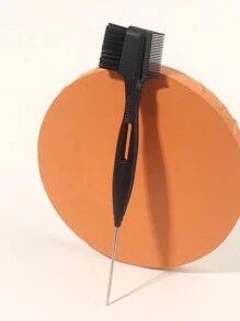 Hair Styling Comb Set, 1pc Detachable Teasing Hair Brush With 2pcs Replacement Parts, Teasing Hair Brush Rat Tail Comb Edge Brush,Hair Styling Comb Combs For Salon, Hair Brush Rat Tail Comb Double Edge Control Brush Rat Tail Combs For Parting, For Edge Back Brushing, Combing, Slicking Hair For Women, Hair Brush For Hair Styling, Hair Brush/Hair Comb - Multicolor - View 5