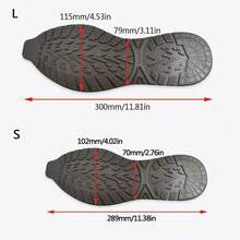Rubber DIY Replacement Shoes Sports Shoe Sticker Thickened Rubber Soles Repair - Brown - View 2