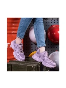 Women's Safety Shoes Steel Toe Non-Slip Puncture Proof Lightweight Work Shoes Size 36-40 Purple