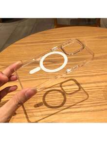 Capa Magnética Magsafe Com indução Transparente Para iphone