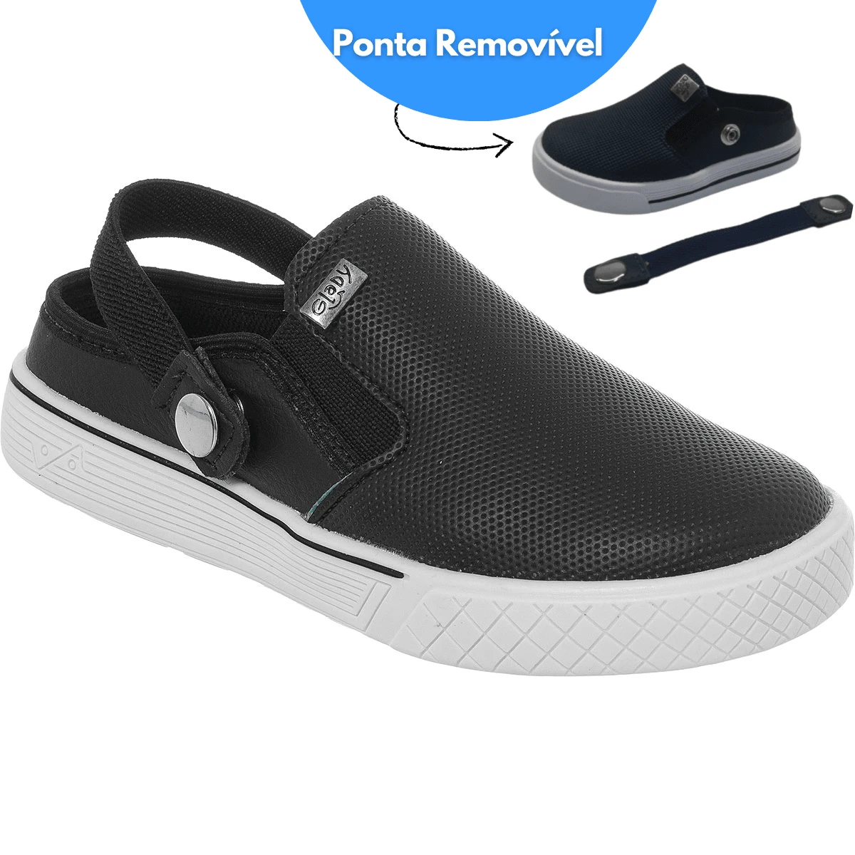 Kids Flats - Black - View 1