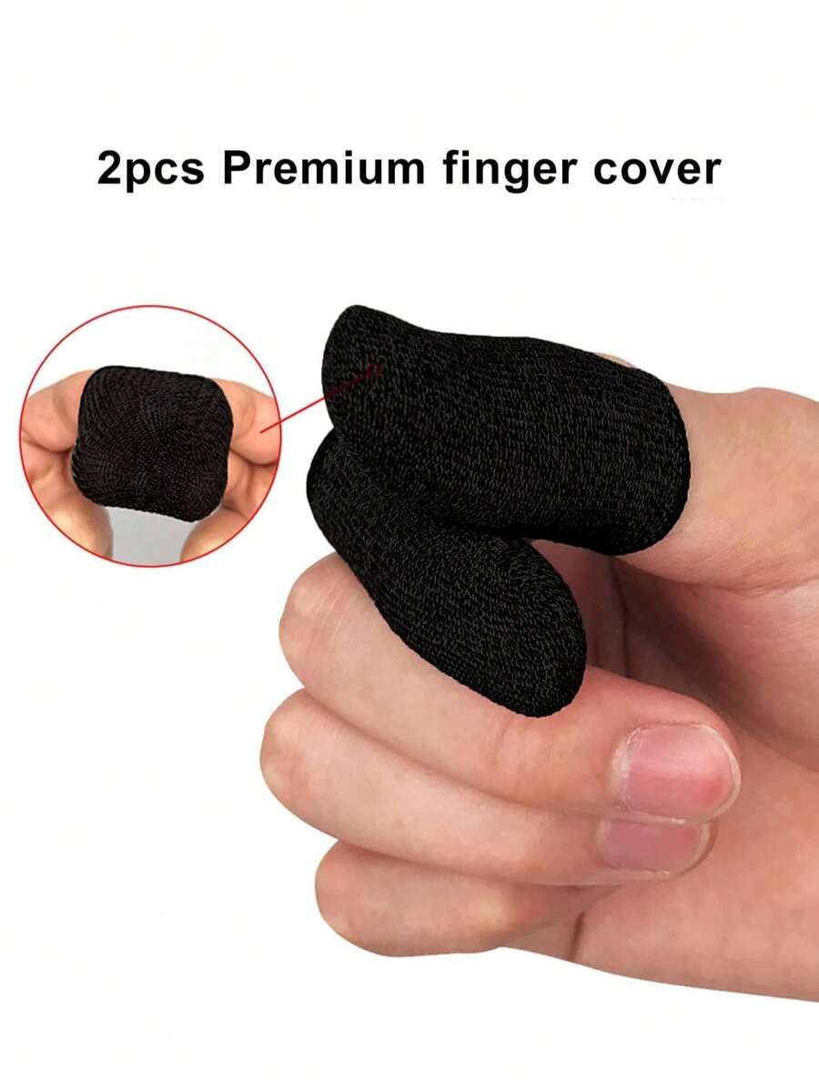 Set de 4 controladores de disparador para juegos móviles, para competición de juegos móviles, negro. - Negro - Ver 1