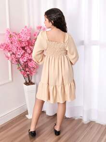 Tween Girls Dresses - 米色 - 查看 2