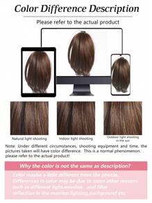 Synthetic Claw Clip Ponytail Extension 8-Inch Light Brown Short Curly Ponytail Hair Piece For Women's Daily Use