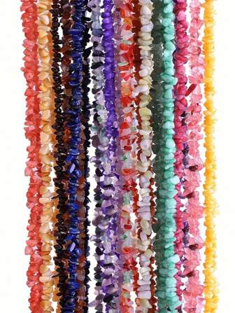 Natural Stone Asymmetrical Gravel Chips Beads For Jewelry Making, DIY Bracelet Necklace Earrings