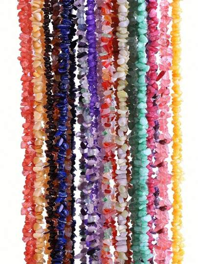 Piedras naturales asimétricas en forma de grava para hacer joyas, pulseras, collares y aretes DIY