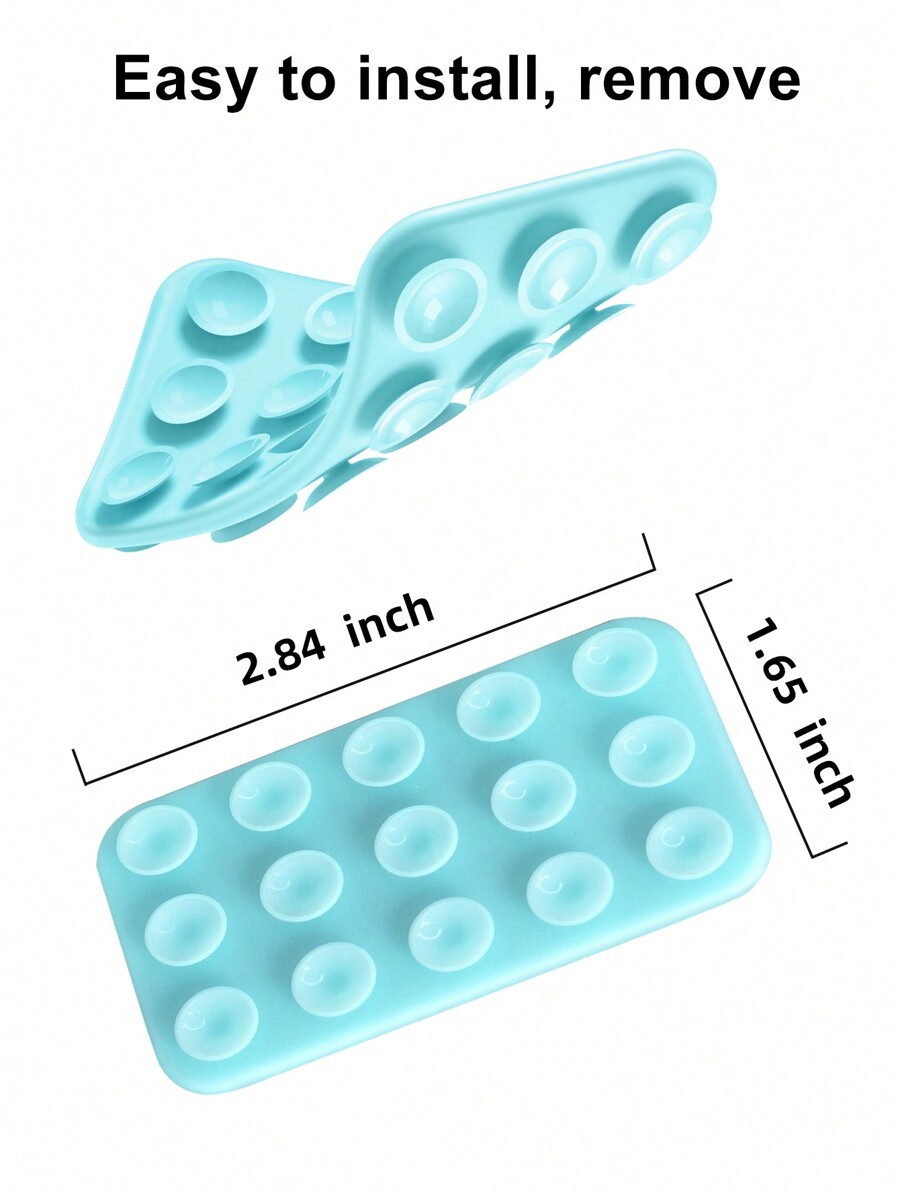 Habyby DoubleSided Suction Phone Case Holder, Silicone Phone