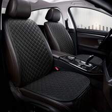 2 pièces Coussin de siège de voiture universel confortable Coussin de siège avant de voiture universel toutes saisons Étoile Broderie Siège simple avant avec dossier antidérapant (1 siège avant + 1 dossier )