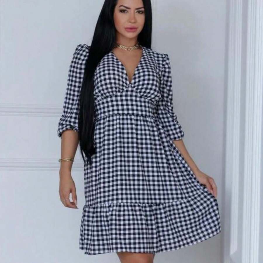 Women Dresses - 黑與白 - 查看 1