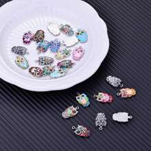 5Pcs/10Pcs/20Pcs Estilo variado de búhos de aleación con esmalte para hacer joyas. Colgante de búhos de colores, colgante de búhos DIY, accesorios de artesanía para pendientes, collares y pulseras.