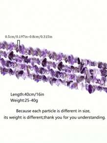 天然石不对称碎石珠适用于制作珠宝、DIY手链项链耳环 - 不規則礫石片珠 - 查看 2