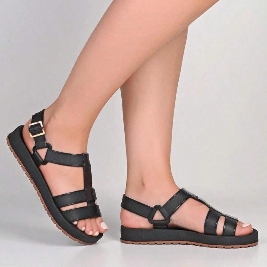 Women Platforms & Wedge Sandals - 黑色 - 查看 1