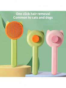 Durable And Wear-Resistant Beauty Steel Needle Comb Cute Pet Brush For Cats And Dogs - Multicolor - View 1