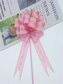 5 piezas / 10 piezas / paquete, cinta de embalaje para bolsas de regalo, cinta de plástico 3D con letras en inglés para decoración en forma de bola, decoración de automóviles, decoración del hogar, decoración de fiestas - Rosa - Ver 12