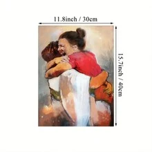 1入組耶穌畫布油畫，多彩肖像壁畫，家居裝飾畫布圖片，適用於客廳、臥室、辦公室、廚房、餐廳、酒吧牆壁裝飾，用於牆壁裝飾房間美學，獨特的禮物畫布油畫，無框 - 彩色 - 查看 2