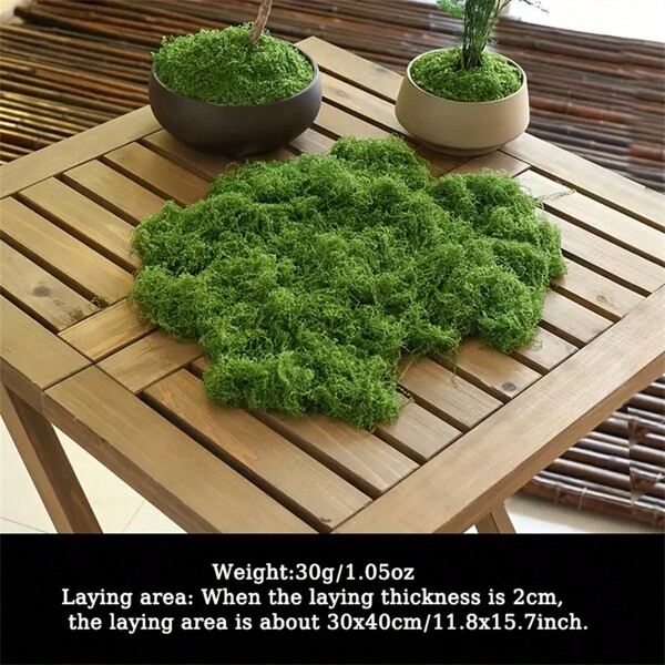 1pack DIY Artificial Moss For Home And Garden Decor - 1.05 Oz Simulation Moss Grass For Potted Plants, Terrariums, Wall Decor, Centerpieces, Fairy Gardens, Weddings, And Floral Projects