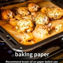 50/100/200pcs Parchment Paper Baking Paper 6*8 Inches, Precut Non-Stick Parchment Paper For Baking, Cooking, Grilling, Frying And Steaming - Unbleached, Kitchen Gadgets, Kitchen Accessories, Home Kitchen Items