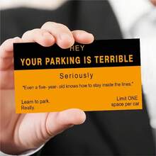 50 Thẻ Vi phạm Đỗ xe Vui nhộn với nhiều Lý do khác nhau, Nhãn dán Vi phạm Đỗ xe 3,5 X 2 Inch - Nhiều màu - Xem 3