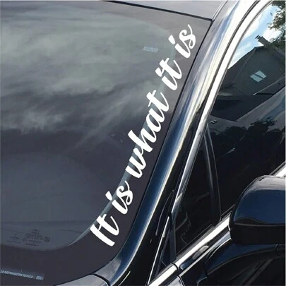 Premium Quality Side Windshield Banner Decal Sticker - 20 Inch - Enhance Your Car's Style And Visibility