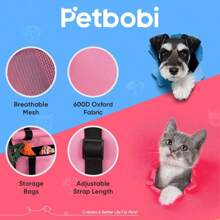 Asiento De Coche Para Mascotas Para Perros, Portátil Y Con Altura Ajustable, Adecuado Para Mascotas Pequeñas - Gris - Ver 3