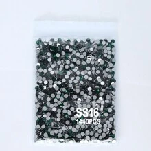 1440颗深绿色SS3-SS30圆形平底玻璃水钻 - 深綠 - 查看 18