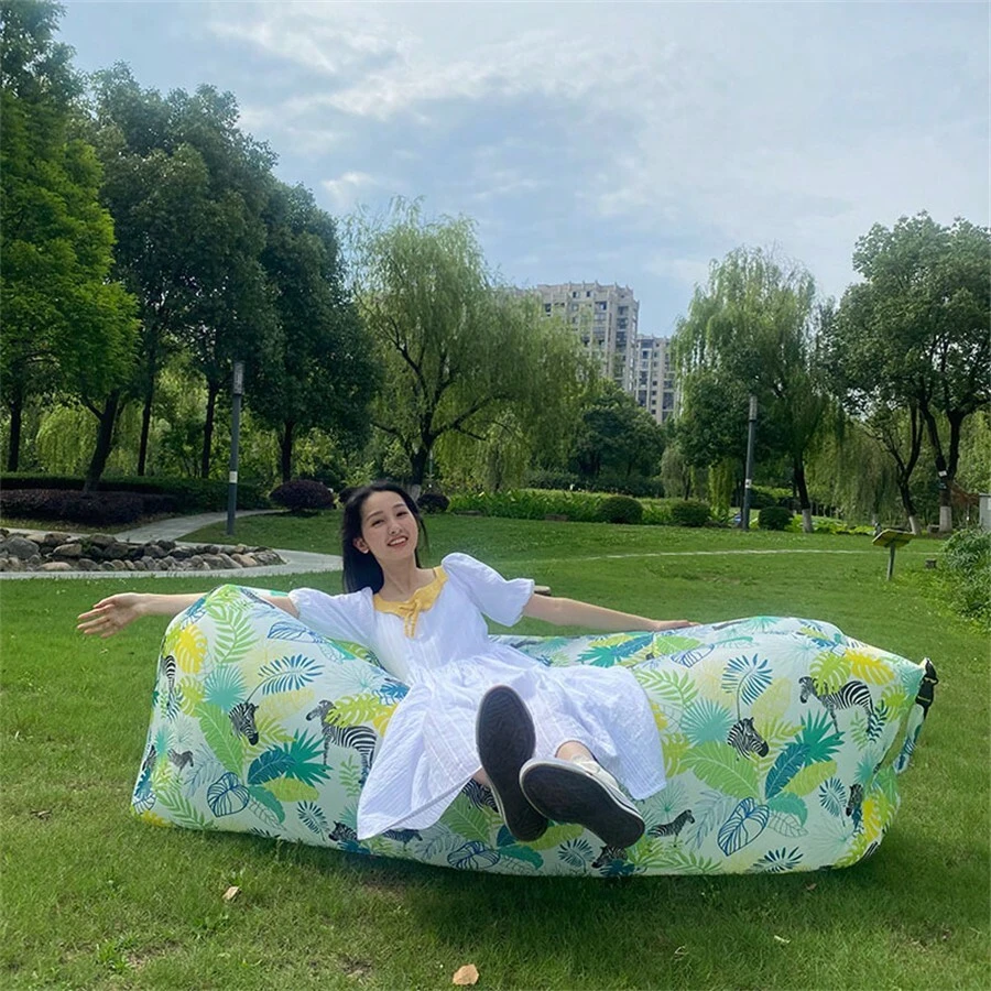 Inflatable Sofa Outdoor Inflatable Sofa Picnic Camping - Multicolor - View 1