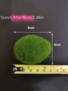 5/30pcs Simulation Moss Green Grass Micro Landscape Figures,Miniature Decoration For Mini DIY Fairy Garden Aquarium Fish TankOutdoor Decor, Valentine Day, Gift Gifts Birthday Graduation,Garden Decor,Outdoor Plant,Gardening,Fake Flowers - Green - View 8
