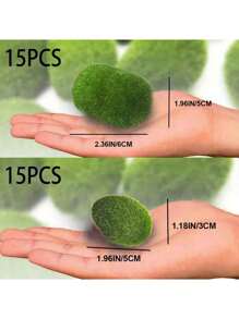 5/30pcs Simulation Moss Green Grass Micro Landscape Figures,Miniature Decoration For Mini DIY Fairy Garden Aquarium Fish TankOutdoor Decor, Valentine Day, Gift Gifts Birthday Graduation,Garden Decor,Outdoor Plant,Gardening,Fake Flowers - Green - View 9