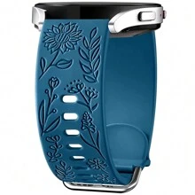 1pc Sunflower Engraved Bands Compatible With Samsung Galaxy Watch 6 Band/Watch 4/Watch 5 Band 40mm 44mm For Women Men, Samsung Galaxy Watch 6 Classic Bands/Galaxy Active 2/Galaxy Watch 3/Galaxy Watch 5 Pro 45mm, 20mm Soft Silicone Replacement Sport Strap As A Gift For Students Returning To School