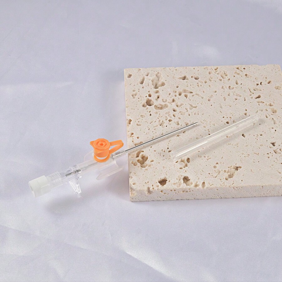 1PC Sterile Piercing I.V. Cannula With Injection Port & Wings Navel