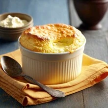 Ceramic Baking Cup For Cake, Pudding, Souffle And Egg, Round Steaming Bowl And Plate For Home And Hotel Scene - White - View 6