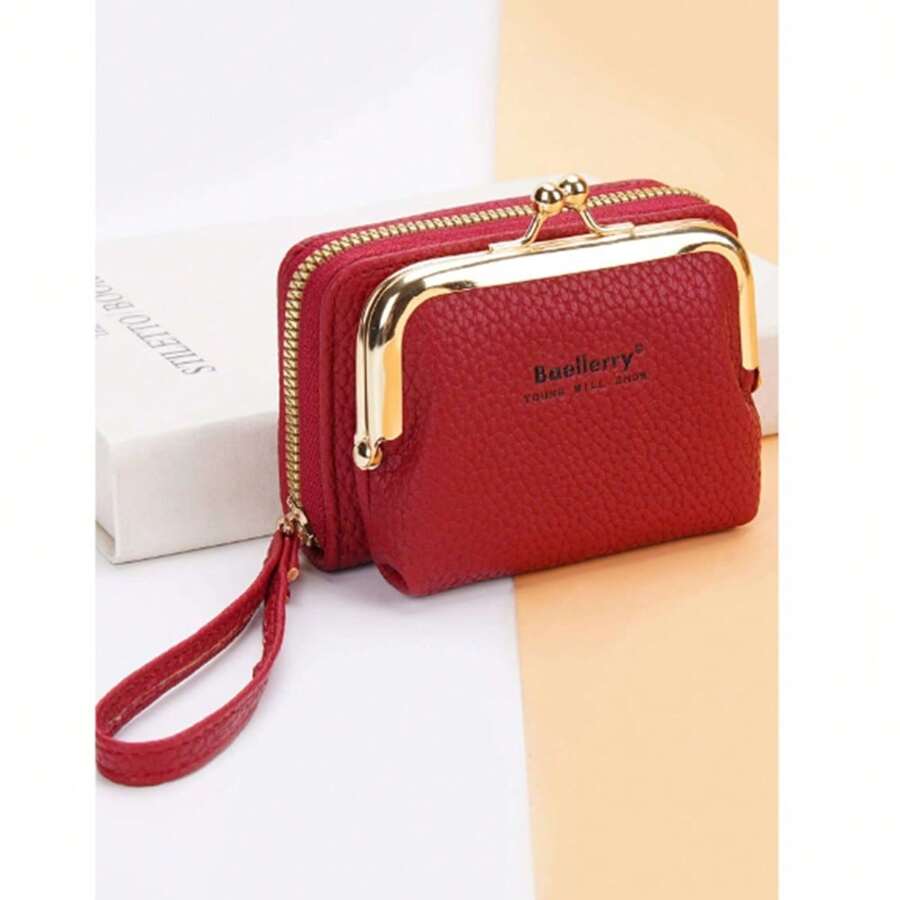 FARMFUN Small Wallets - 酒紅色 - 查看 1