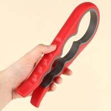 1入組8.66英寸/3.34英寸塑料防滑蓋子開啟器，現代多彩四合一尺寸瓶蓋開啟器，手動且安全的開罐工具，適用於廚房和餐廳，啤酒，開罐器 - 多種顏色 - 查看 4