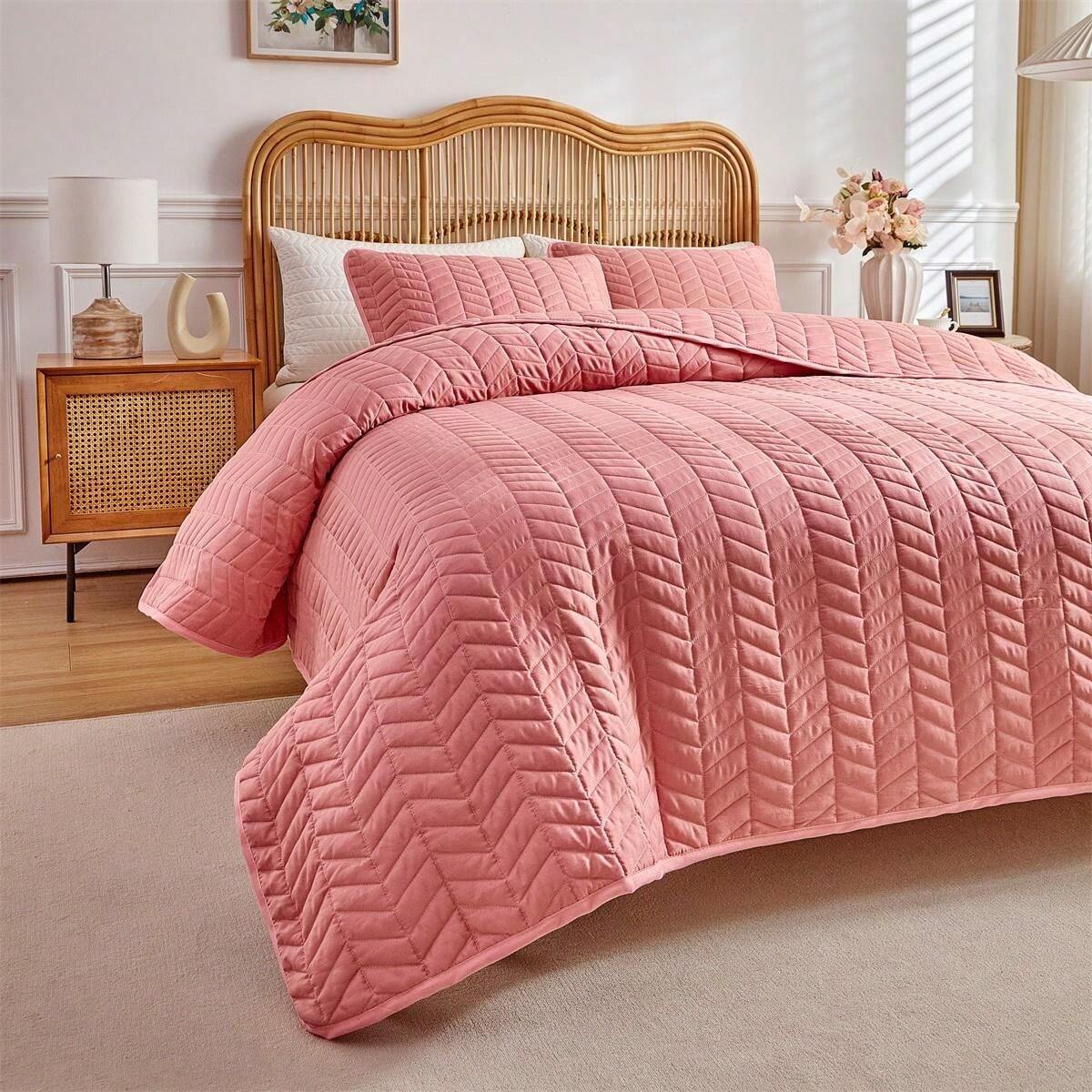 Catherine Lansfield Wende-Bettwäsche-Set – Weihnachtsmann-Design, Rosa, Kingsize 220x230 Cm, 2 Kissenbezüge 50x75 Cm