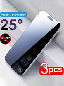 3pcs Full Cover Privacy Glass Compatible With IPhone 14 15 Pro Max Screen Protector Compatible With IPhone 13 12 11 14 15Pro XS Max XR X SE 2020 SE3 Tempered Glass