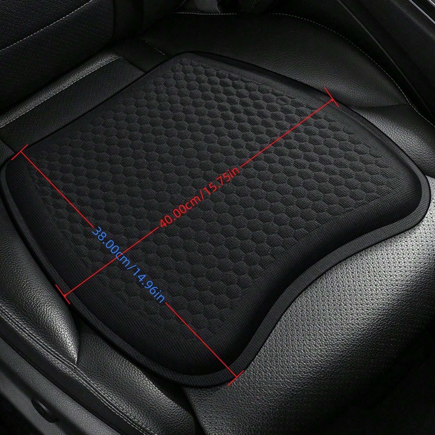 Coussin De Siège En Gel Ventilé Pour Voiture Et Bureau - 38x38 Cm - Rafraîchissant Et Ergonomique
