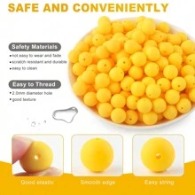 20/30 件 12/15 毫米硅胶珠，用于制作钥匙扣的硅胶珠，用于制作手链、项链的硅胶珠，以及用于制作钢笔的圆形硅胶珠 - 矽膠圓珠 - 查看 5