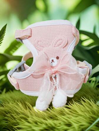 Dog Vest Harness Leash For Small Dogs, Teddy, Bichon, Pomeranian, Puppy Walking Chest Back Strap Dog Chain